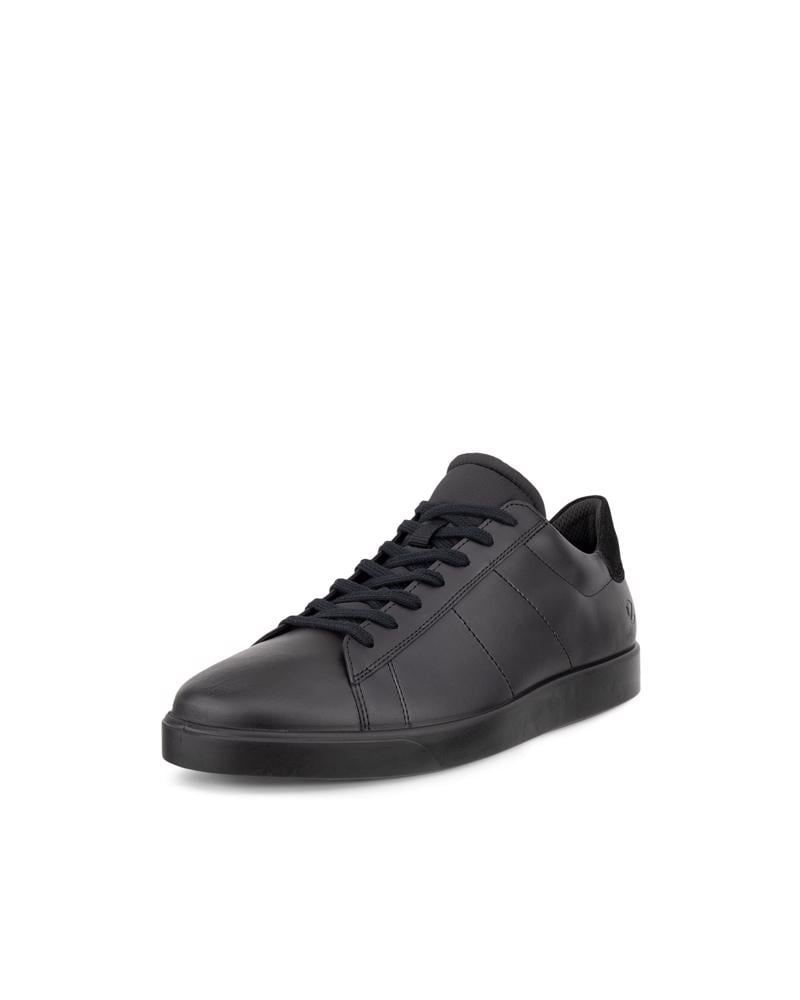 BLACK ECCO STREET LITE M SNEAKER LEA