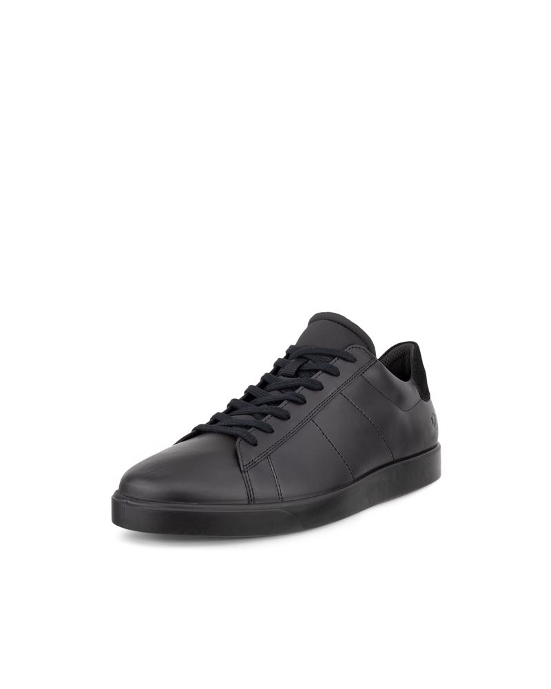 BLACK ECCO STREET LITE M SNEAKER LEA