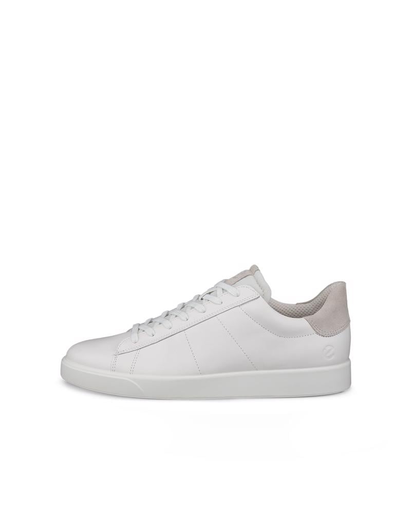 White ECCO STREET LITE M SNEAKER LEA