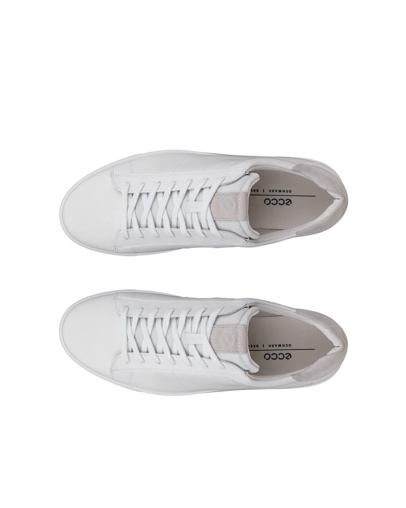 White ECCO STREET LITE M SNEAKER LEA