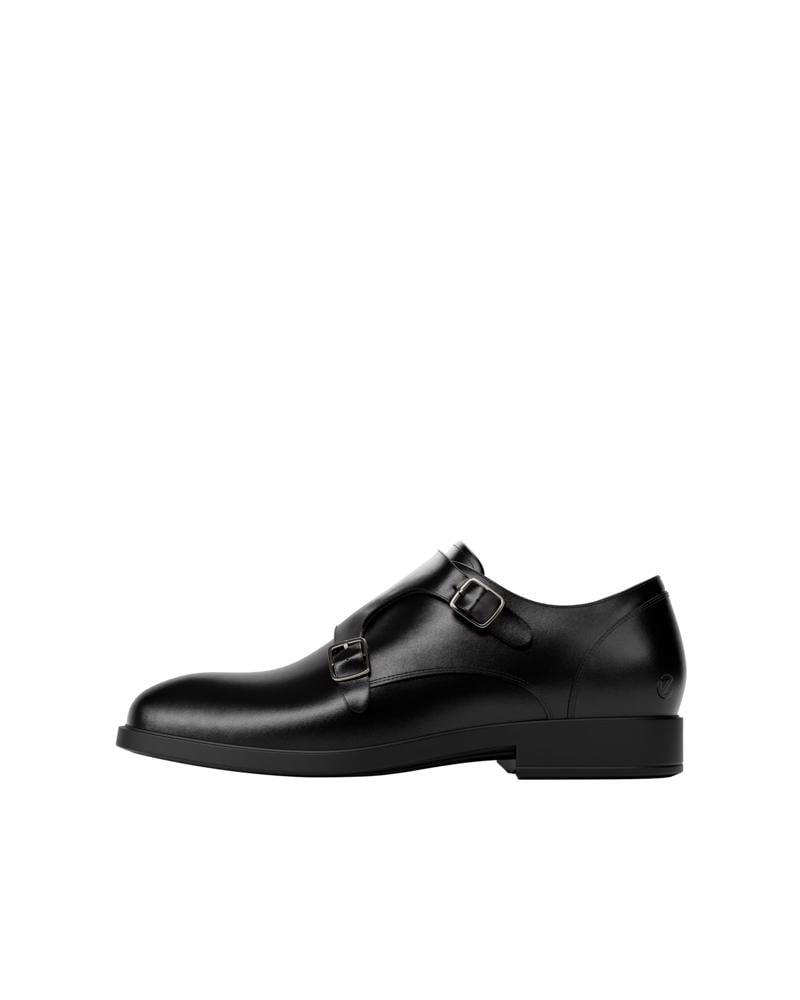 BLACK ECCO METRO MILAN M DOUBLE MONK