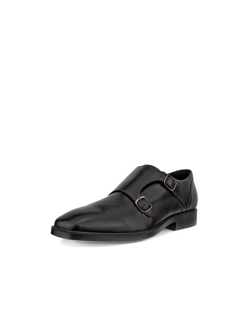 BLACK ECCO METRO MILAN M DOUBLE MONK