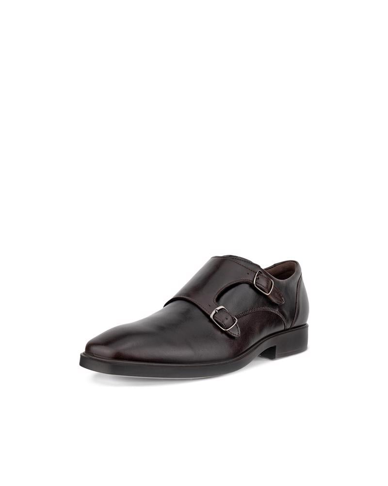 Brown ECCO METRO MILAN M DOUBLE MONK
