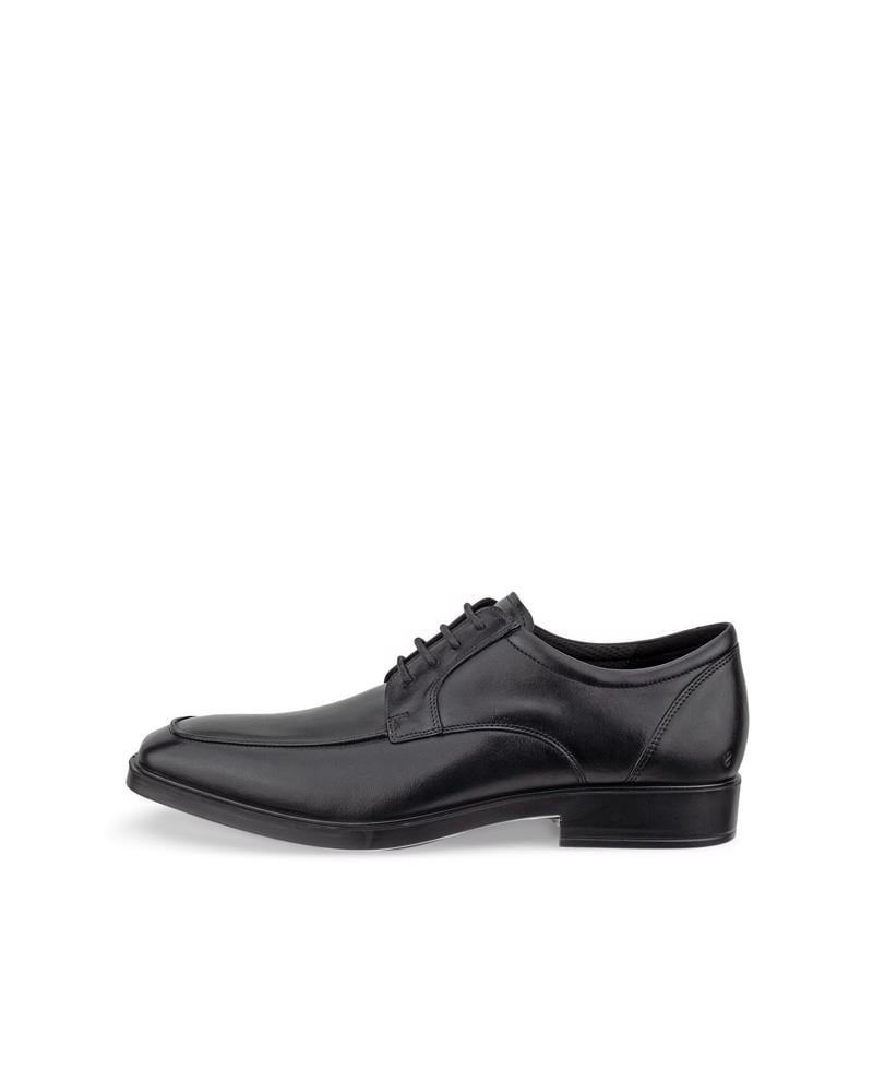 BLACK ECCO METRO MILAN DERBY MOC TOE