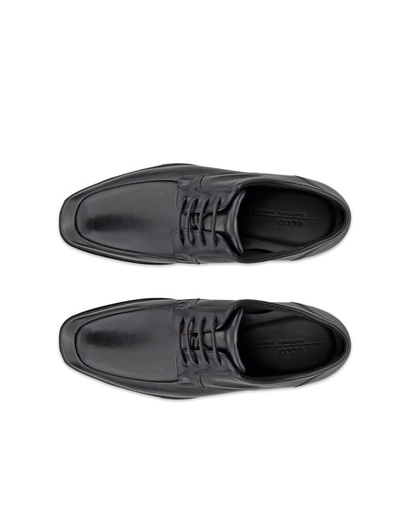 BLACK ECCO METRO MILAN DERBY MOC TOE