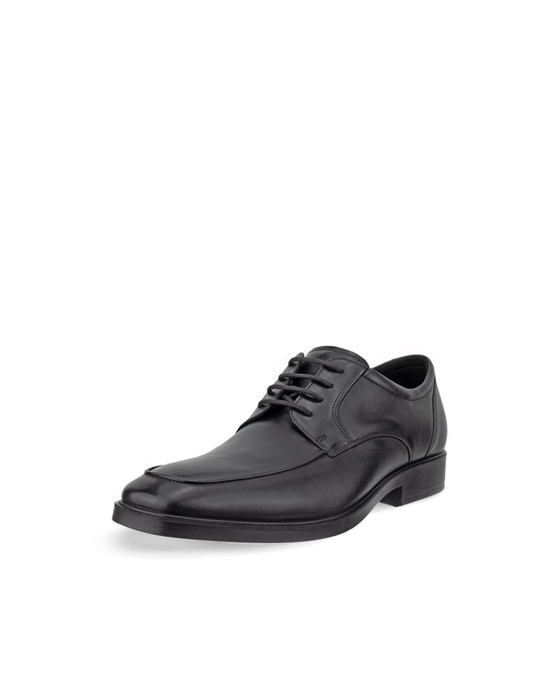 BLACK ECCO METRO MILAN DERBY MOC TOE