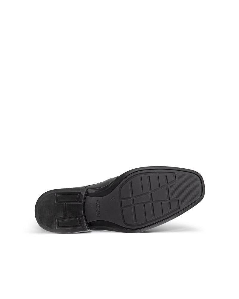 BLACK ECCO METRO MILAN DERBY MOC TOE