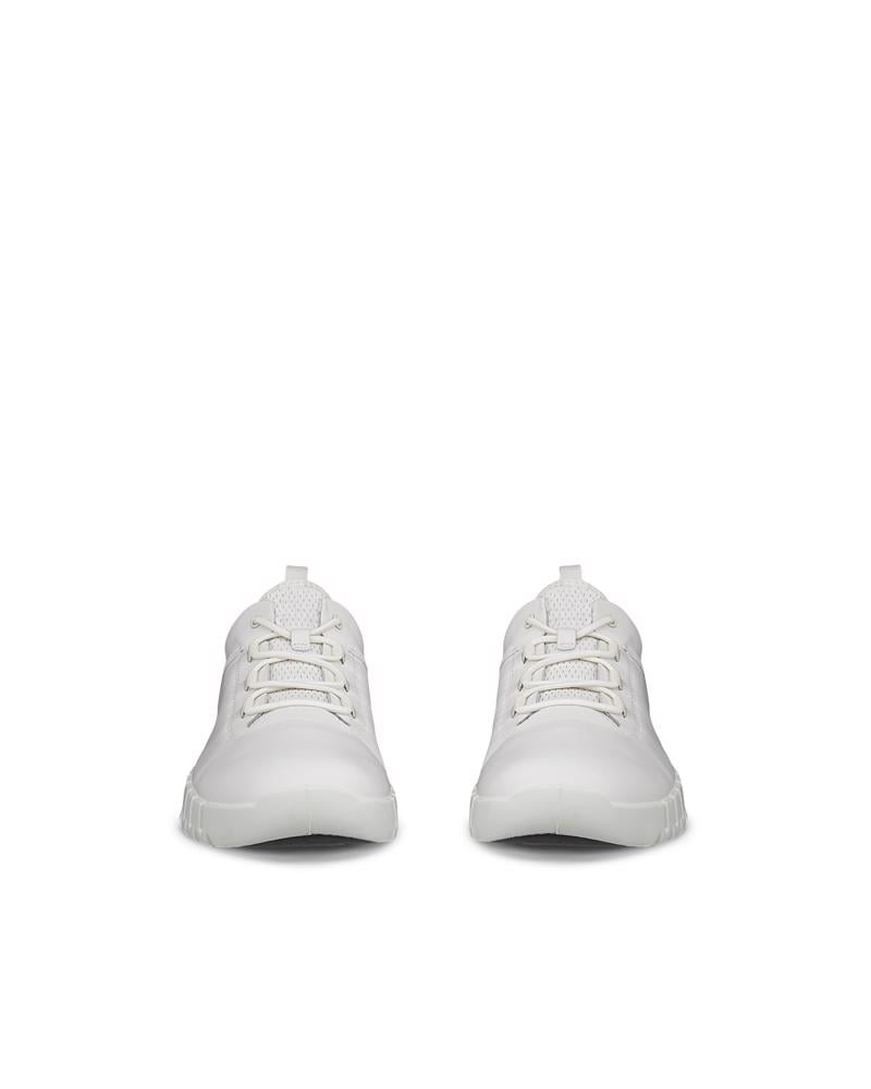 White ECCO GRUUV M SNEAKER LEA