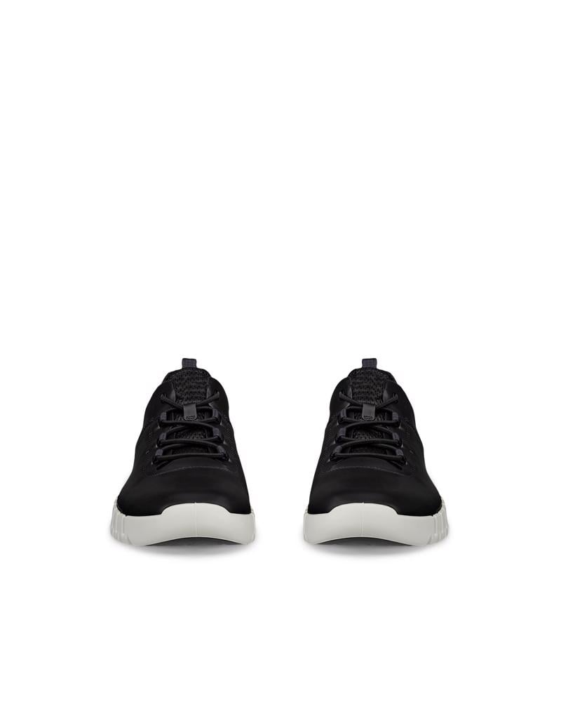 BLACK ECCO GRUUV M SNEAKER LEA