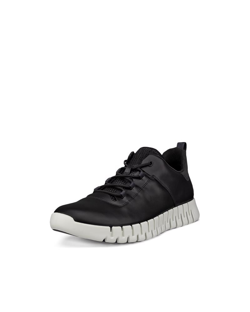BLACK ECCO GRUUV M SNEAKER LEA