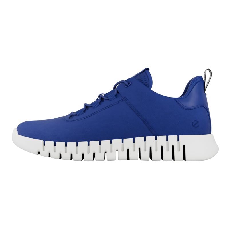 BLUE ECCO GRUUV M SNEAKER LEA