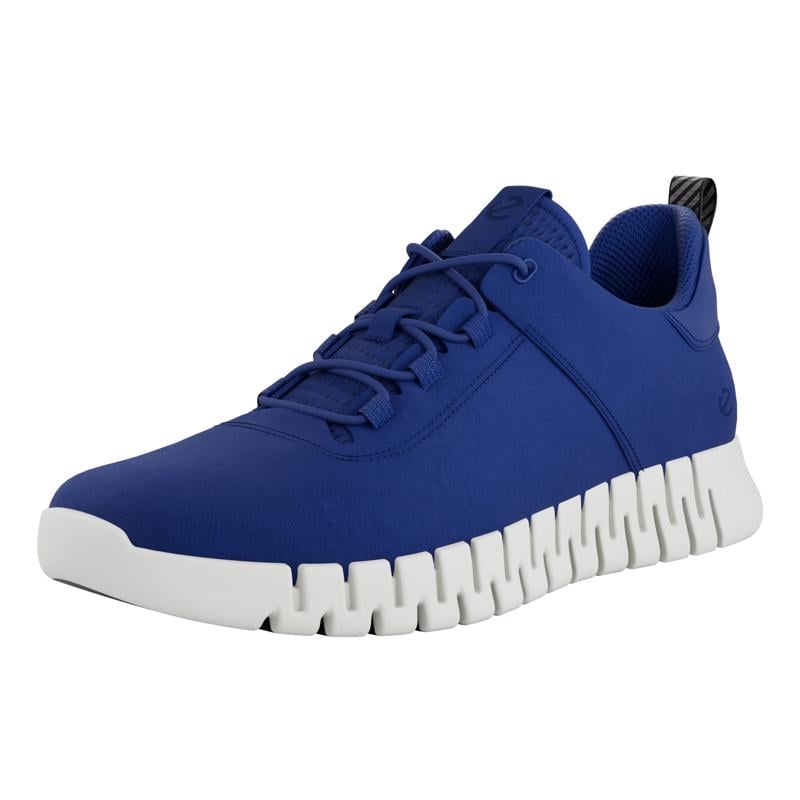 BLUE ECCO GRUUV M SNEAKER LEA