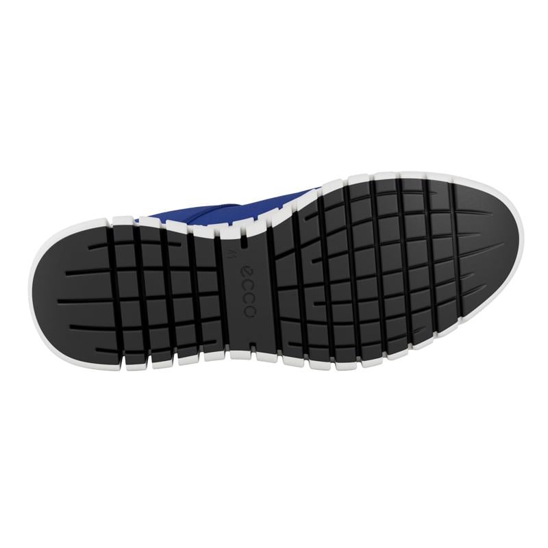 BLUE ECCO GRUUV M SNEAKER LEA