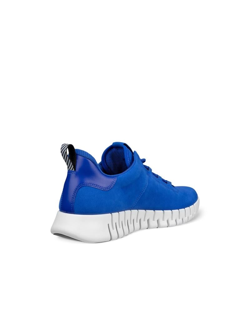 BLUE ECCO GRUUV M SNEAKER LEA