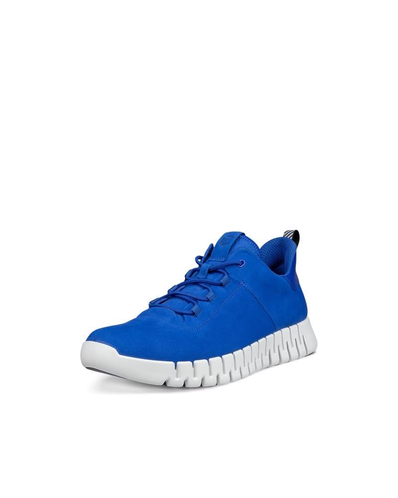 BLUE ECCO GRUUV M SNEAKER LEA