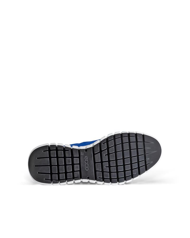 BLUE ECCO GRUUV M SNEAKER LEA