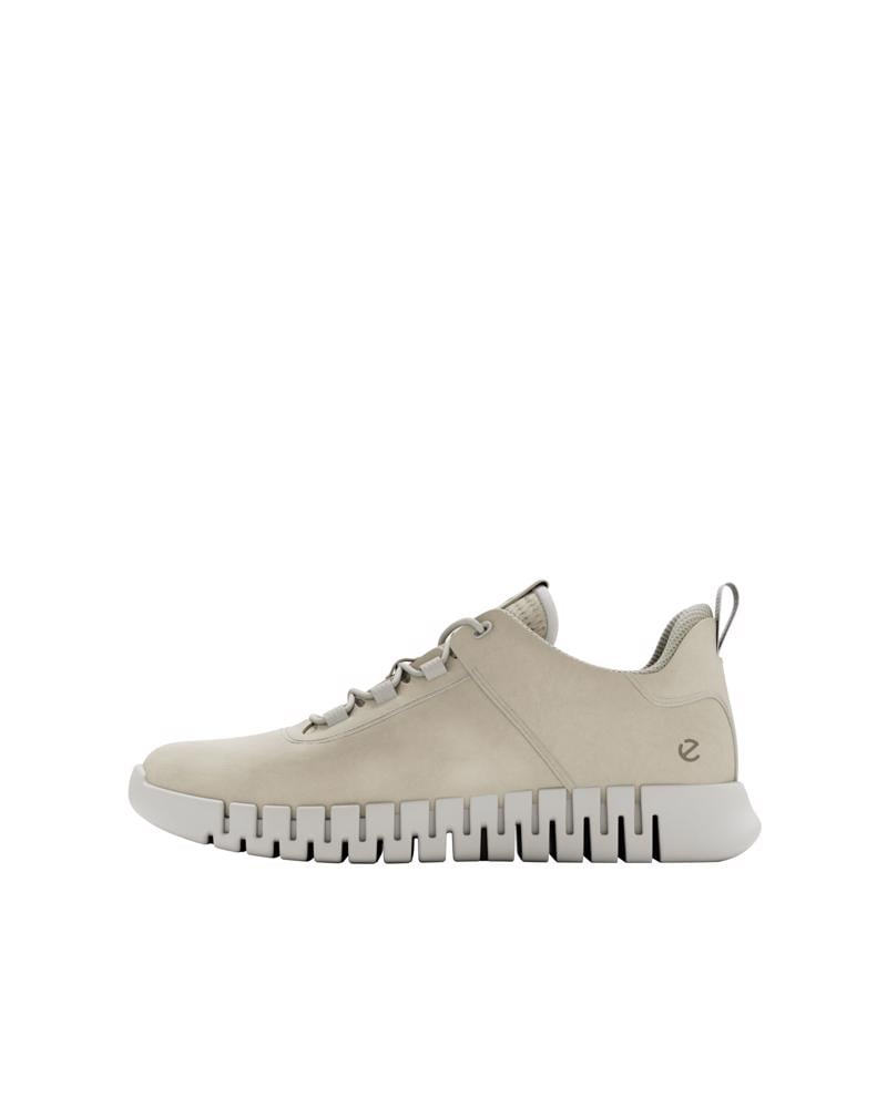 Beige ECCO GRUUV M SNEAKER LEA