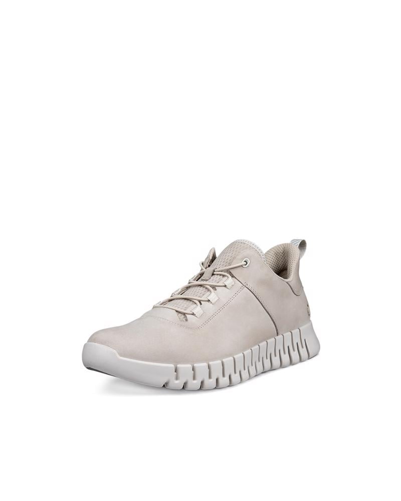 Beige ECCO GRUUV M SNEAKER LEA