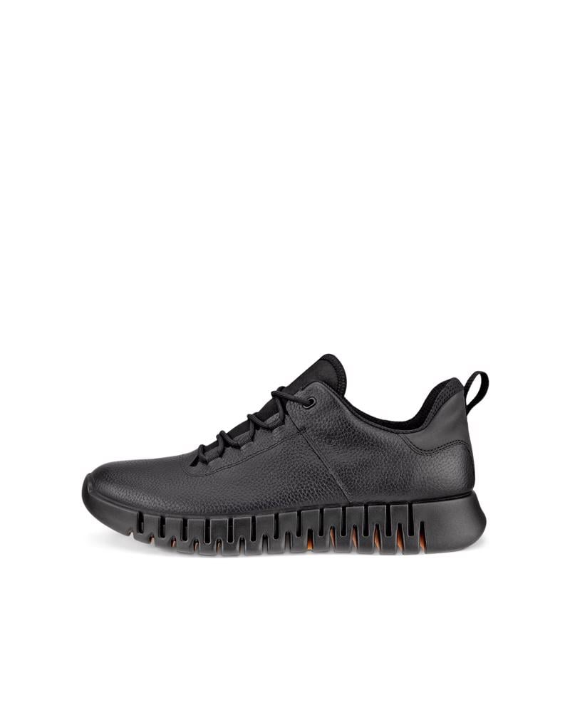 BLACK ECCO GRUUV M SNEAKER LEA GTXS