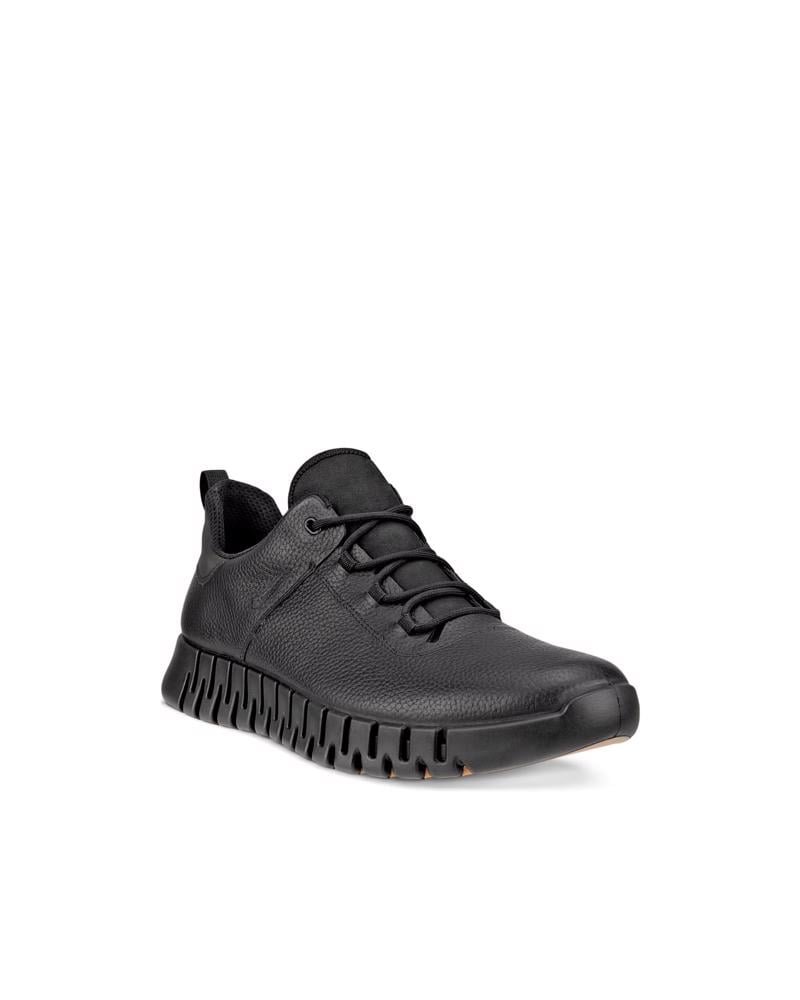 BLACK ECCO GRUUV M SNEAKER LEA GTX