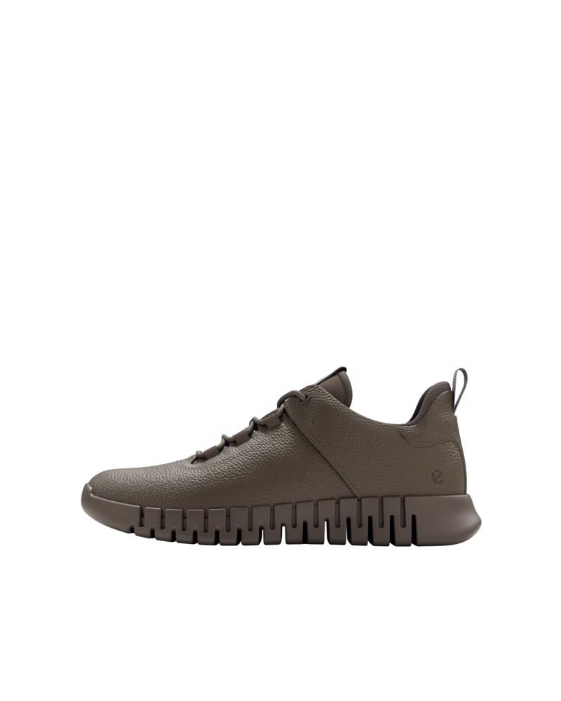 Green ECCO GRUUV M SNEAKER LEA GTXS