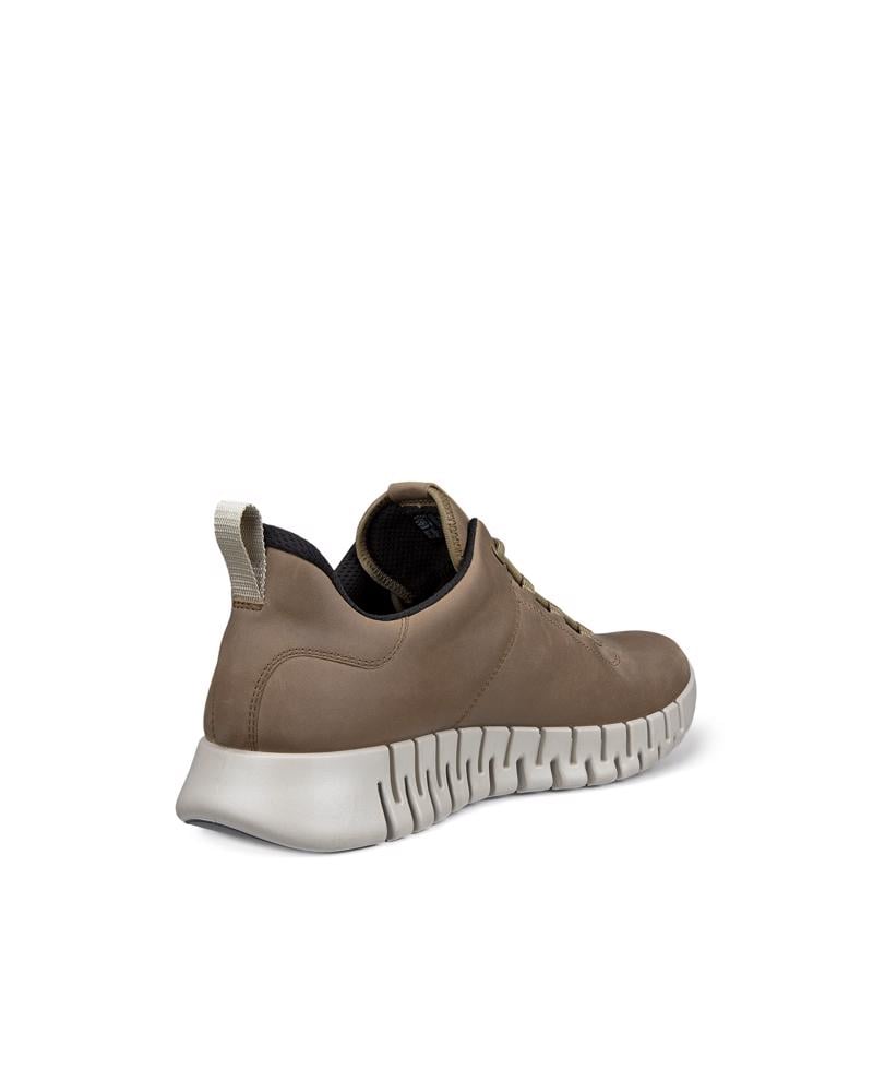 Brown ECCO GRUUV M SNEAKER LEA GTX