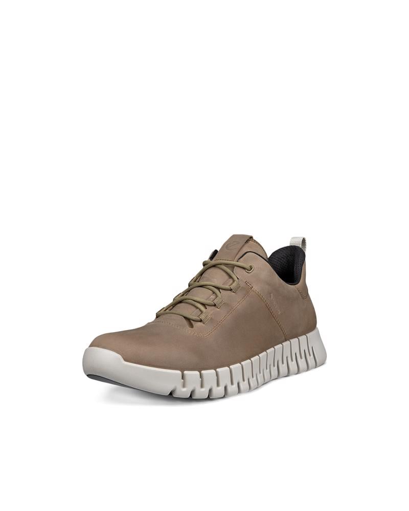 Brown ECCO GRUUV M SNEAKER LEA GTX