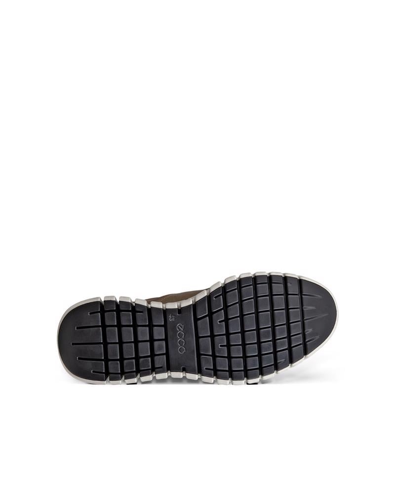Brown ECCO GRUUV M SNEAKER LEA GTX