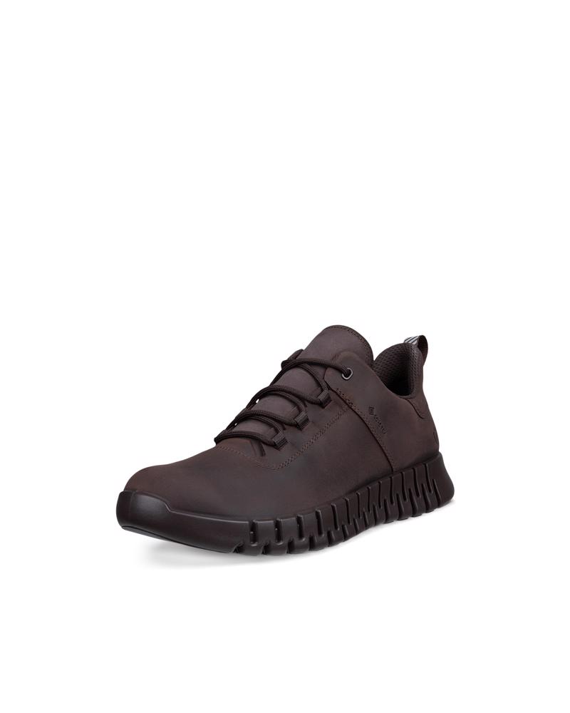Brown ECCO GRUUV M SNEAKER LEA GTXS