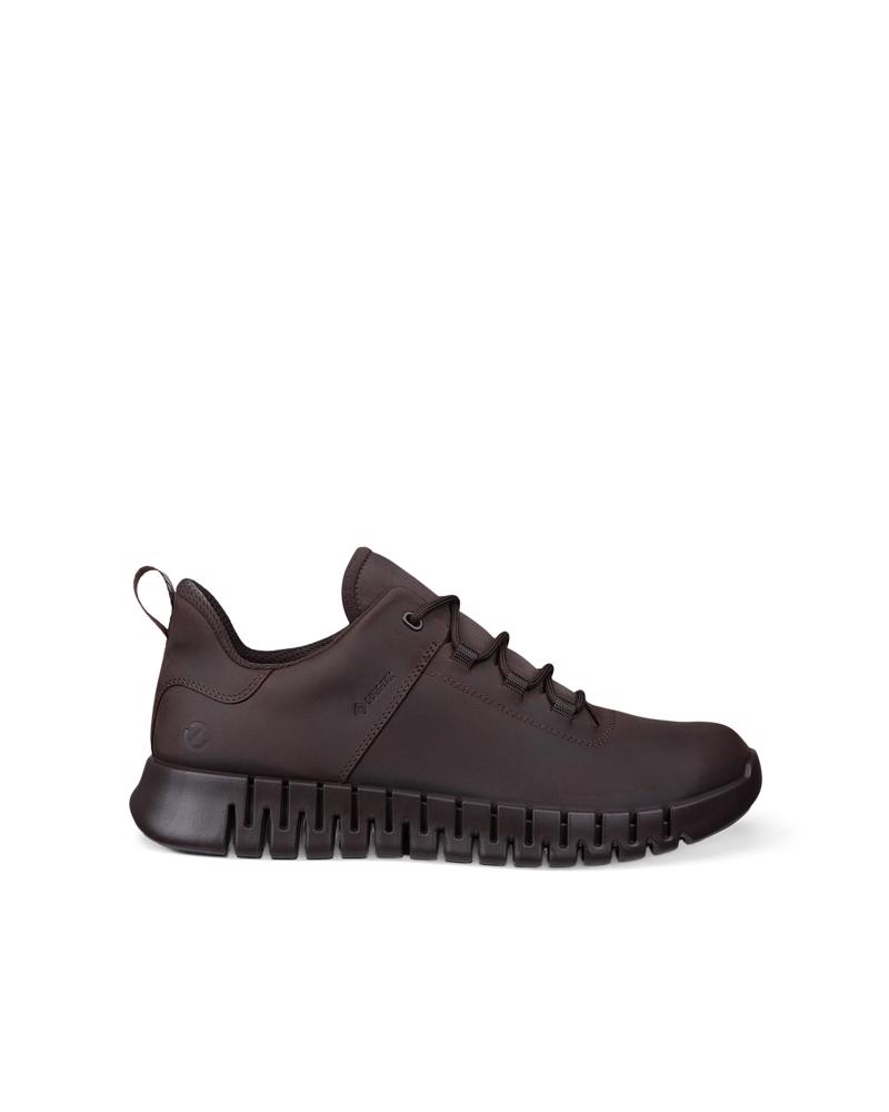 Brown ECCO GRUUV M SNEAKER LEA GTXS