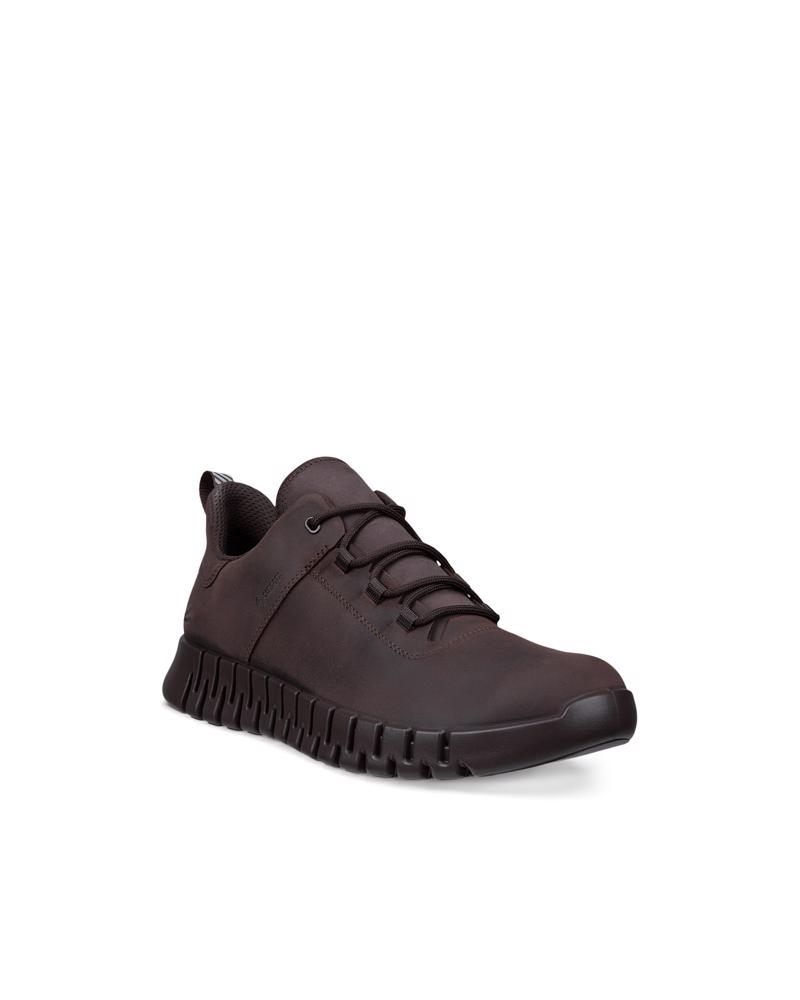 Brown ECCO GRUUV M SNEAKER LEA GTXS