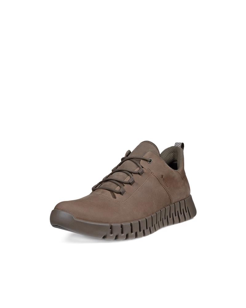 Brown ECCO GRUUV M SNEAKER LEA GTXS