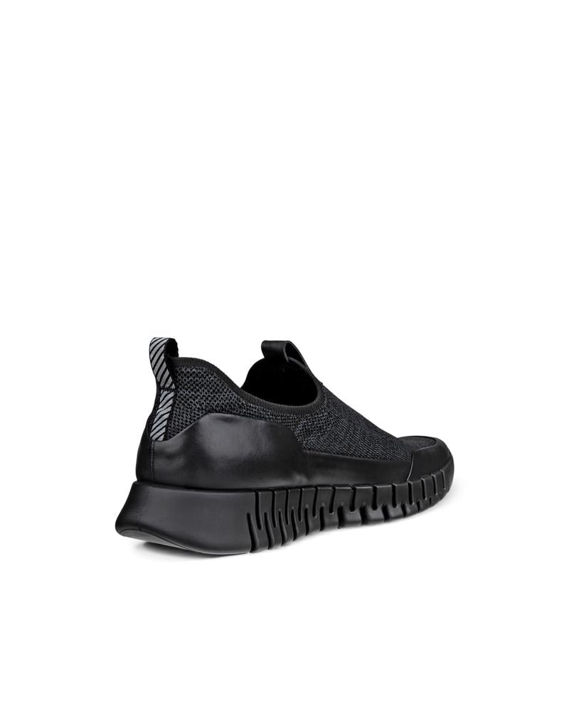 BLACK ECCO GRUUV M EASY-SLIP