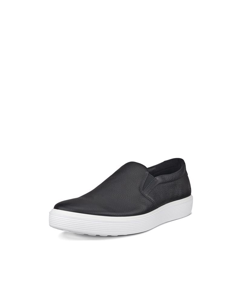 BLACK ECCO SOFT 60 M SLIP ON