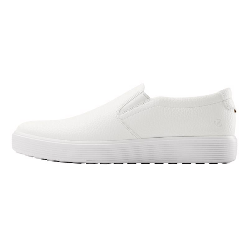 White ECCO SOFT 60 M SLIP ON