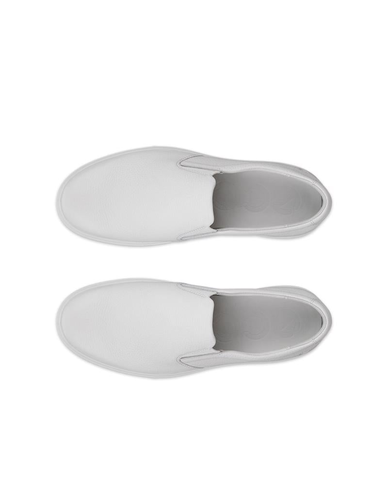 White ECCO SOFT 60 M SLIP ON