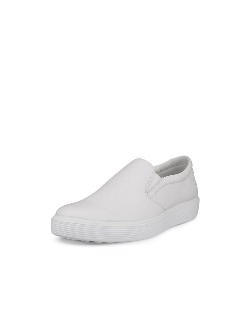 White ECCO SOFT 60 M SLIP ON