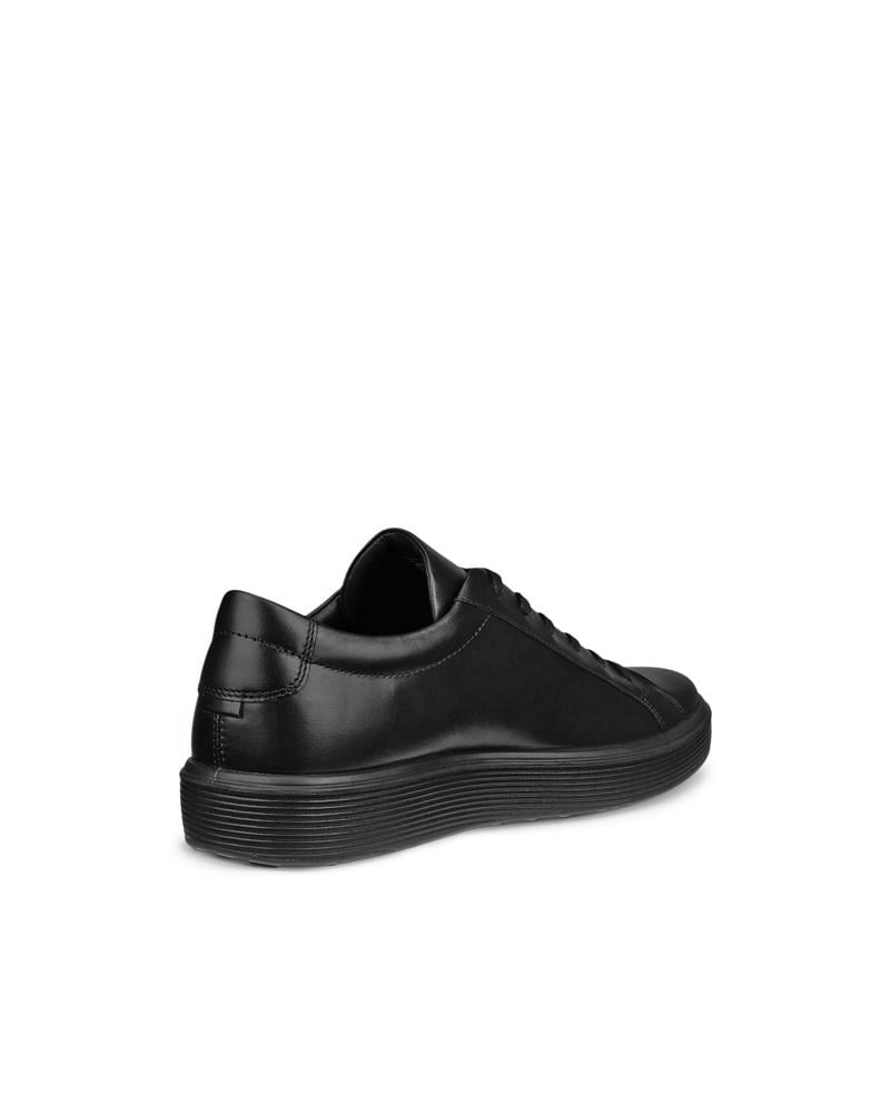 BLACK ECCO SOFT 60 M LACE UP PREMIUM