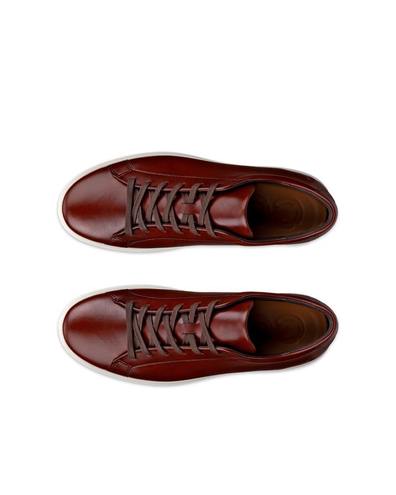 Brown ECCO SOFT 60 M LACE UP PREMIUM