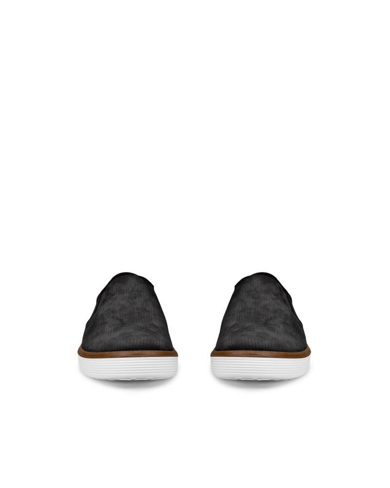 BLACK ECCO SOFT 60 M SLIP-ON