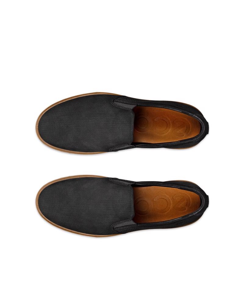 BLACK ECCO SOFT 60 M SLIP-ON