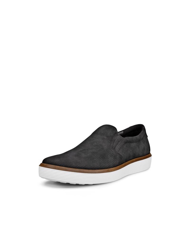 BLACK ECCO SOFT 60 M SLIP-ON