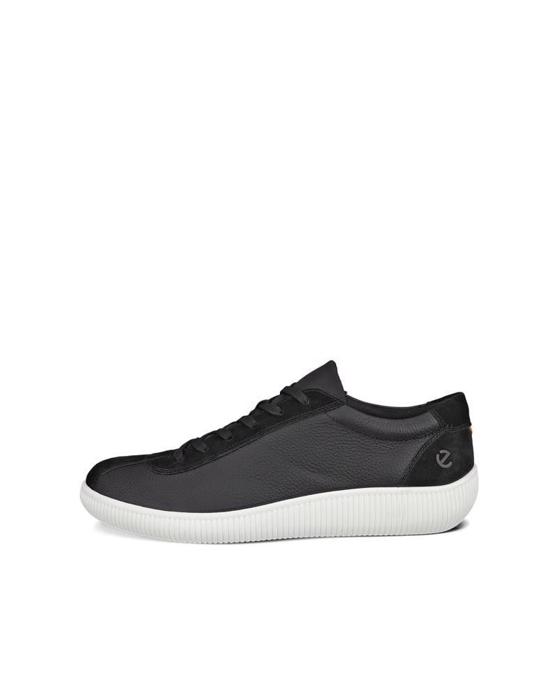 BLACK ECCO SOFT ZERO M LACE