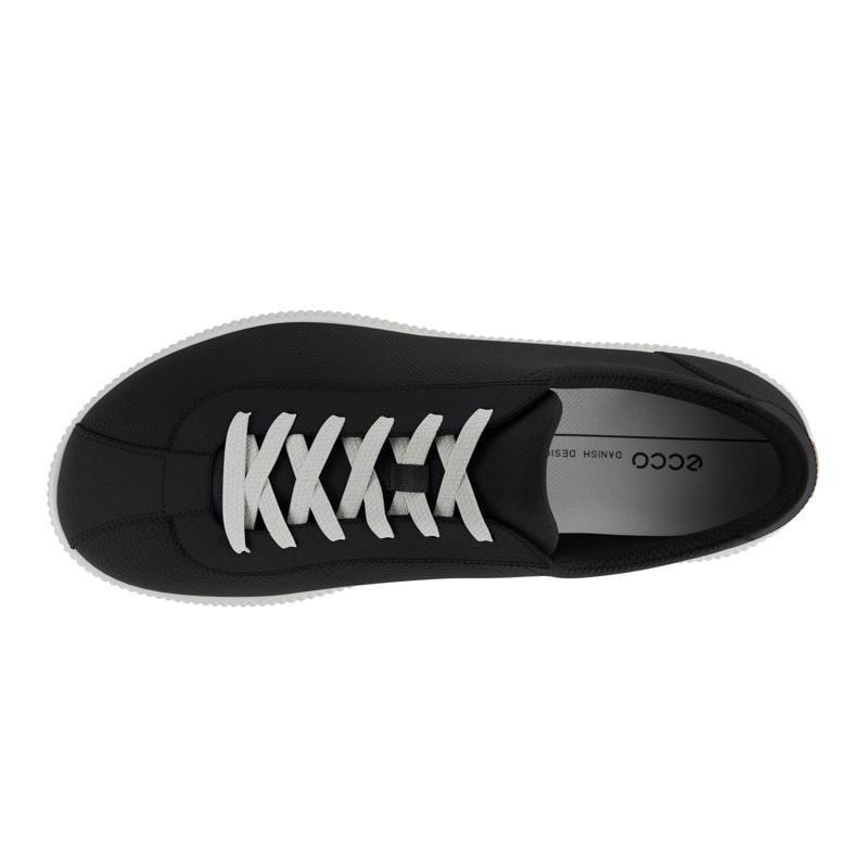 BLACK ECCO SOFT ZERO M LACE
