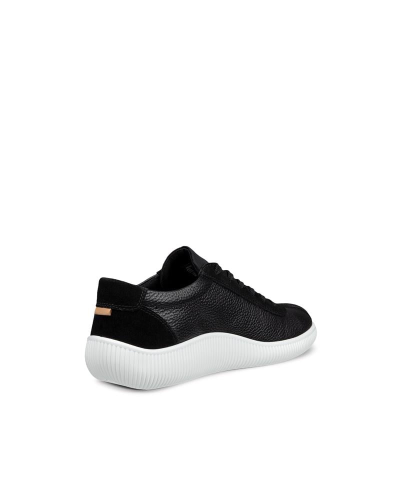 BLACK ECCO SOFT ZERO M LACE