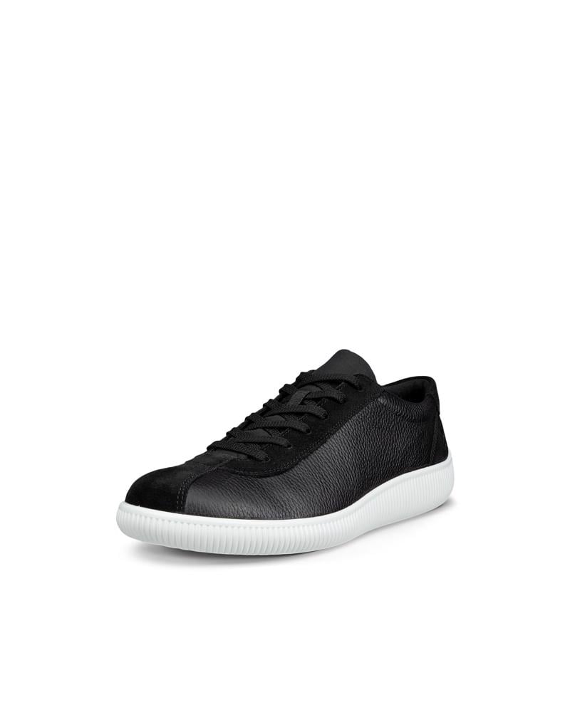 BLACK ECCO SOFT ZERO M LACE