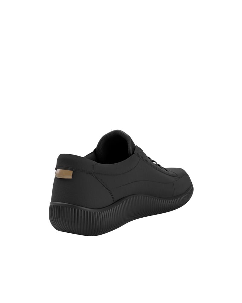 BLACK ECCO SOFT ZERO M SHOE WP