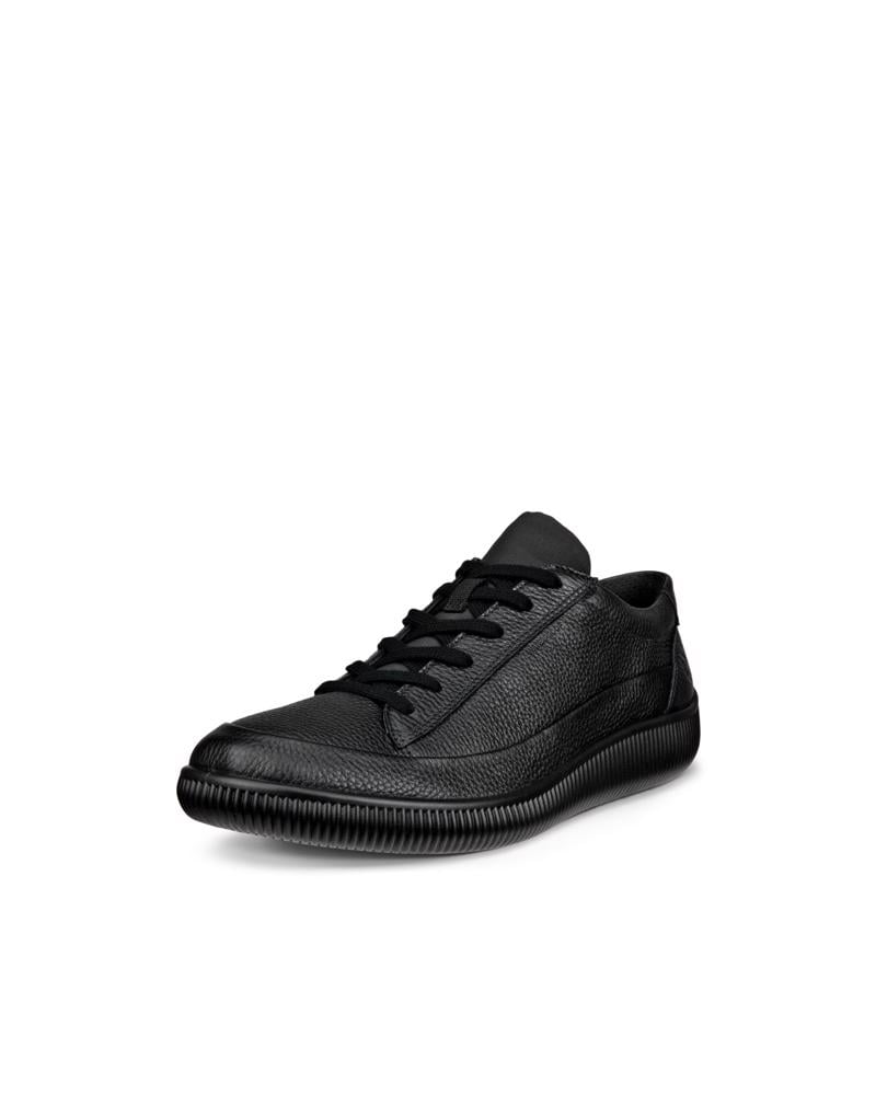BLACK ECCO SOFT ZERO M SHOE WP