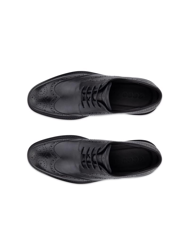 BLACK ECCO METRO PRAGUE WINGTIP