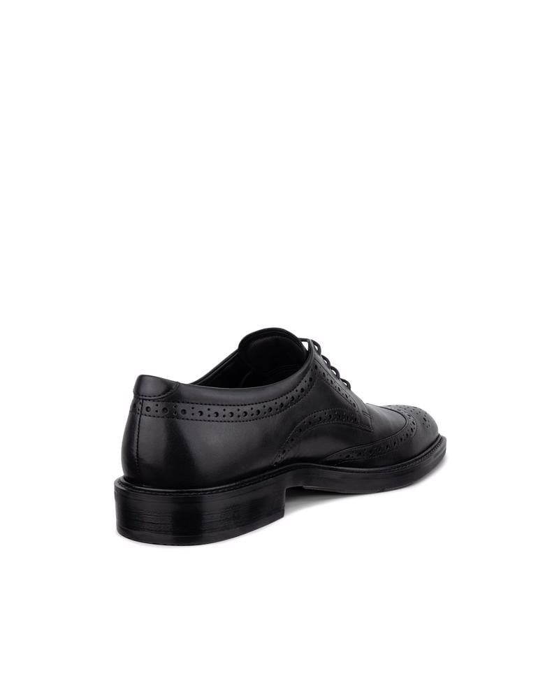 BLACK ECCO METRO PRAGUE WINGTIP